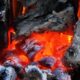 burning coal