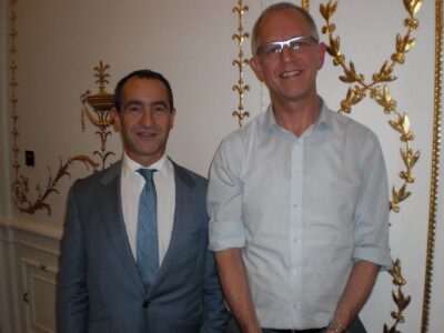 Clive Elsworth with Michael Liebreich from CEN