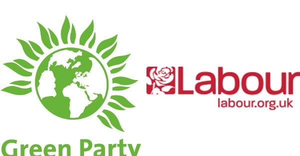 Labour Green Party logos