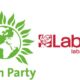 Labour Green Party logos