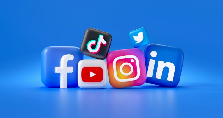 Various social media icons
